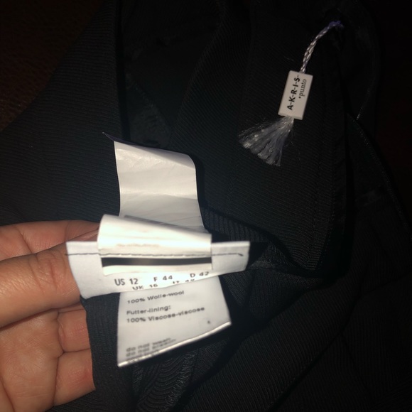 Akris punto Cropped Tricotine Wool Pants Ruffled - Picture 7 of 11